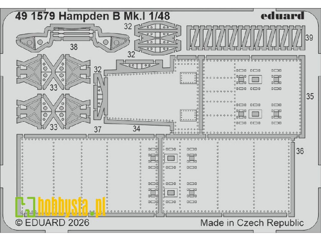Handley Page Hampden B Mk.I - Pe Set (For Icm Kits) - image 1