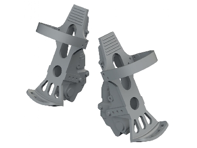 Messerschmitt Bf-109 G-5 / G-6 - Rudder Pedals (3d-printed / For Airfix Kits) - image 1