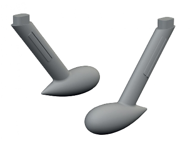 Messerschmitt Bf-109 G - Balance Weights (3d-printed / For Airfix Kits) - image 1