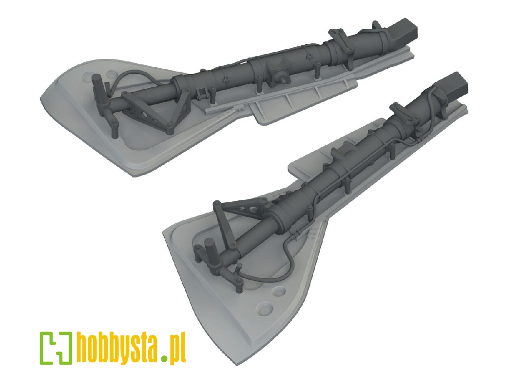 Focke Wulf Fw-190 - Undercarriage Legs (3d-printined / For Revell Kits) - image 1