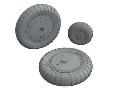 Messerschmitt Bf-109 G-6 - Wheels Set (For Revell Kits) - image 1