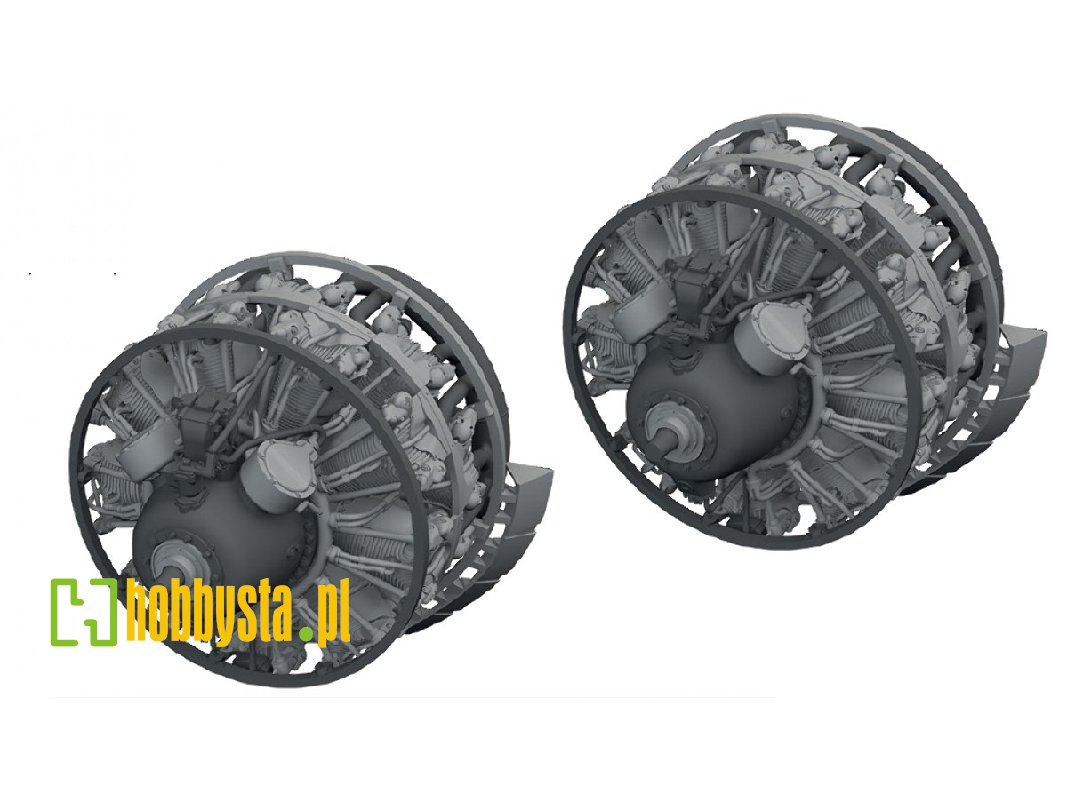 Martin B-26 B/C Marauder - 3d-printed Engines (For Icm Kits) - image 1