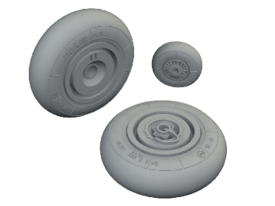 Henschel Hs 129 B - Wheels (For Takom Kits) - image 1