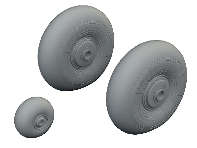 Bristol Beaufighter Mk.Vi - Wheels Set (For Revell Kits) - image 1