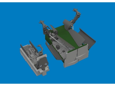 Sepecat Jaguar - Wheel Bays & Undercarriage Legs (3d-printed / For Airfix Kits) - image 1