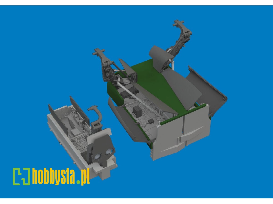 Sepecat Jaguar - Wheel Bays & Undercarriage Legs (3d-printed / For Airfix Kits) - image 1