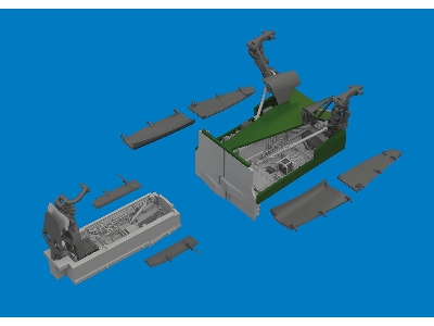 Sepecat Jaguar - Wheel Bays & Undercarriage Legs (3d-printed / For Airfix Kits) - image 2