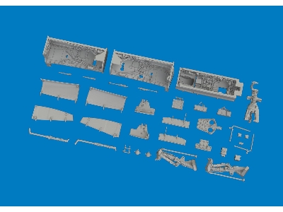 Sepecat Jaguar - Wheel Bays & Undercarriage Legs (3d-printed / For Airfix Kits) - image 3