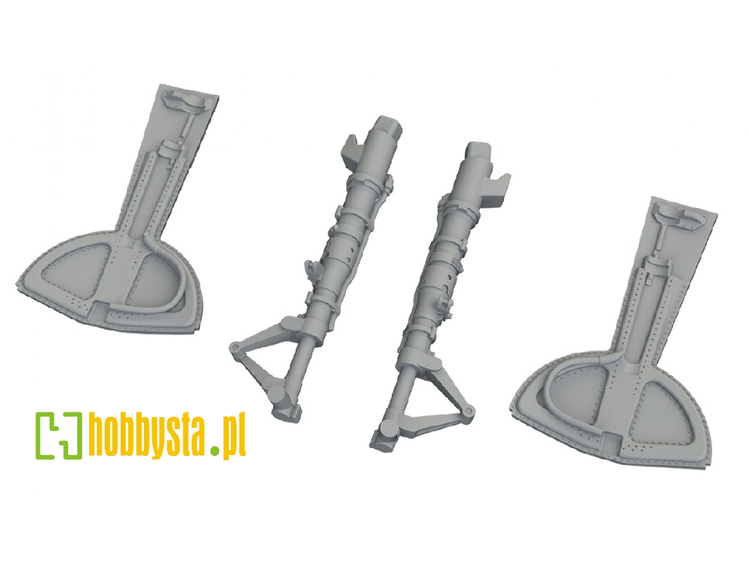 Messerschmitt Bf-109 G - 3d-printed Undercarriage Legs (For Eduard Kits) - image 1