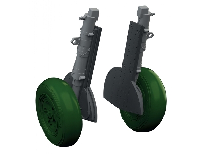 Supermarine Spitfire Mk.I / Mk.Ii / Mk. Va / Mk.Vb - Undercarriage Legs (3d-printed / For Eduard Kits) - image 1