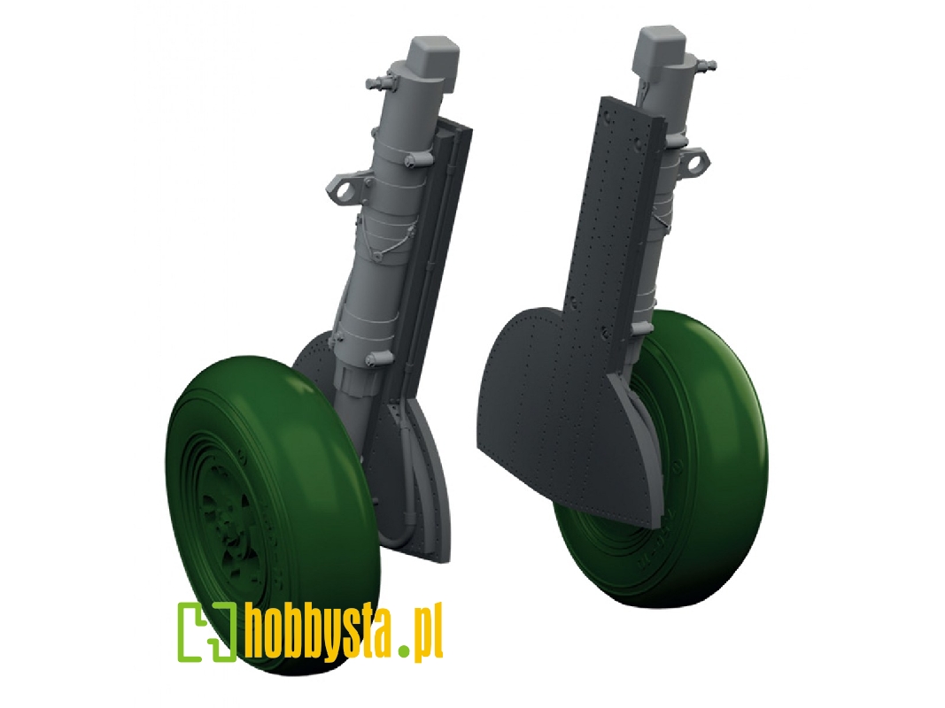 Supermarine Spitfire Mk.I / Mk.Ii / Mk. Va / Mk.Vb - Undercarriage Legs (3d-printed / For Eduard Kits) - image 1