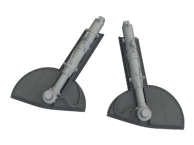 Supermarine Spitfire Mk.I / Mk.Ii / Mk. Va / Mk.Vb - Undercarriage Legs (3d-printed / For Eduard Kits) - image 2