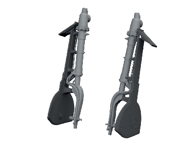 Mitsubishi A6m Zeke - 3d-printed Undercarriage Legs (For Eduard Kits) - image 1