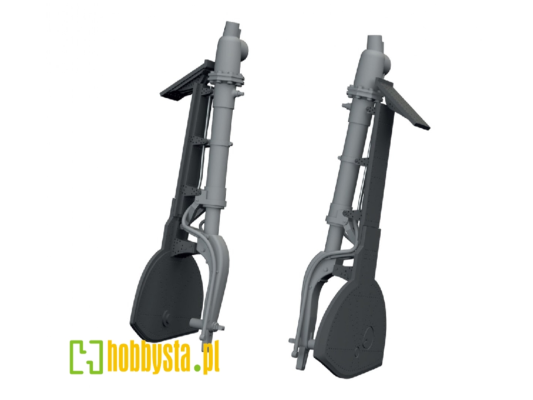 Mitsubishi A6m Zeke - 3d-printed Undercarriage Legs (For Eduard Kits) - image 1