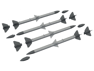 Aim-120 A/B (3d-printed / 4 Missiles) - image 1