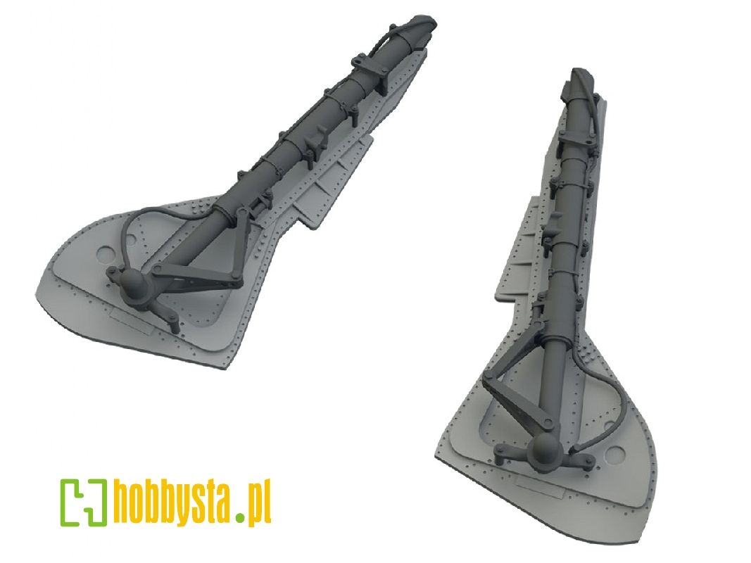 Focke Wulf Fw-190 A-8 / R-2 - Undercarriage Legs (3d-printed / For Eduard Kits) - image 1