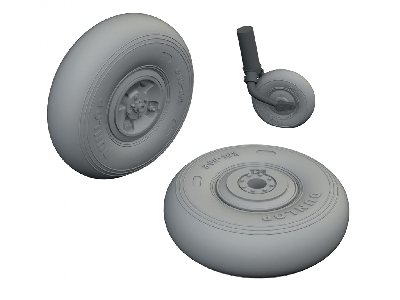 Hawker Hurricane Mk.I - Wheels Set (3d-printed / For Arma Hobby Kits) - image 1