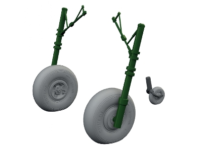 Hawker Hurricane Mk.I - Wheels Set (3d-printed / For Arma Hobby Kits) - image 2