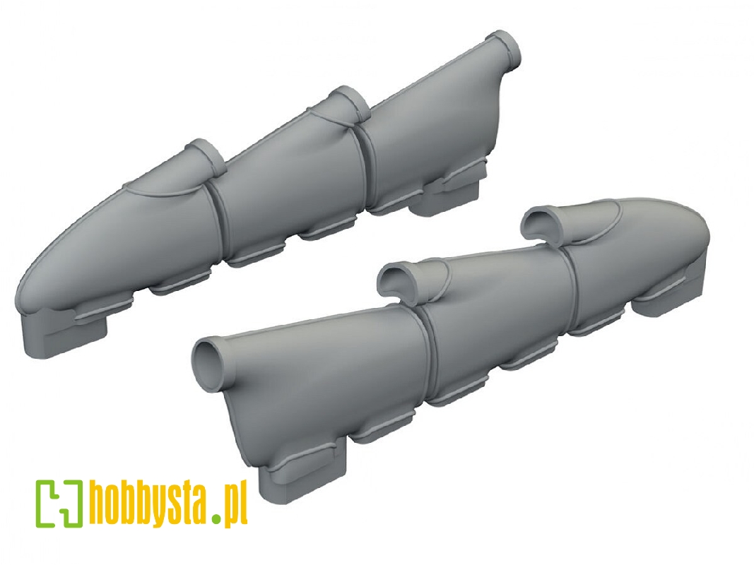 Hawker Hurricane Mk.I - Exhaust Rounded (3d-printed / For Arma Hobby Kits) - image 1