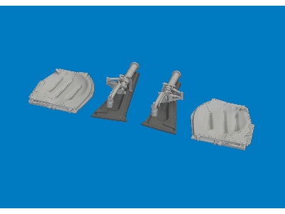 North American P-51 D Mustang - Undercarriage Legs (3d-printed / For Arma Hobby Kits) - image 2