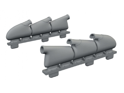 Supermarine Spitfire Mk.Vb With Rounded Exhausts - Löökplus (For Eduard Kits) - image 3