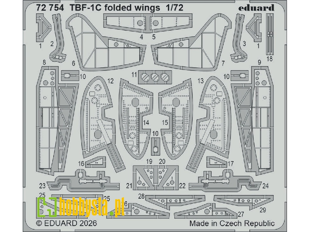 Grumman Tbf-1 C - Folded Wings (For Hobby Boss Kits) - image 1