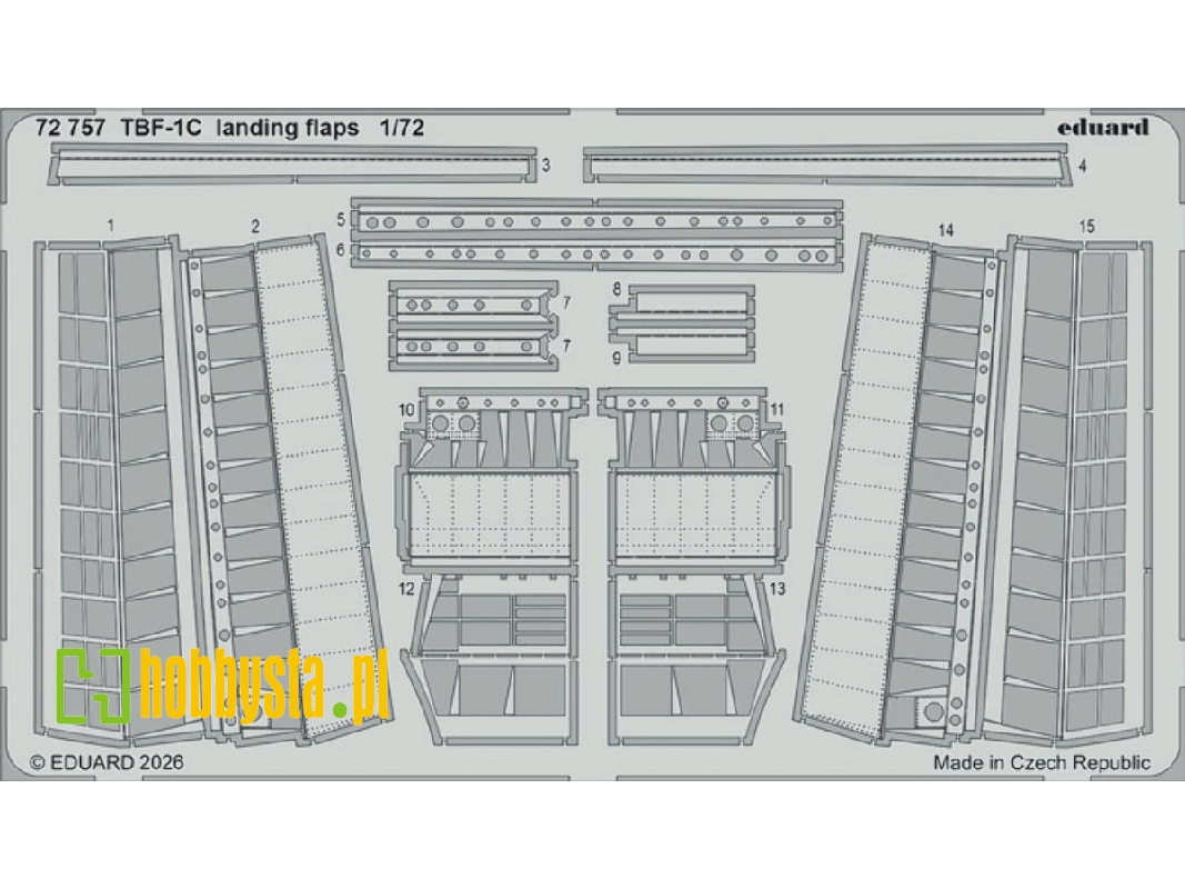 Grumman Tbf-1 C - Landing Flaps (For Hobby Boss Kits) - image 1