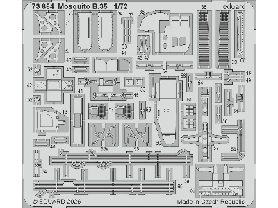 De Havilland Mosquito B.35 - Pe Set (For Airfix Kits) - image 1