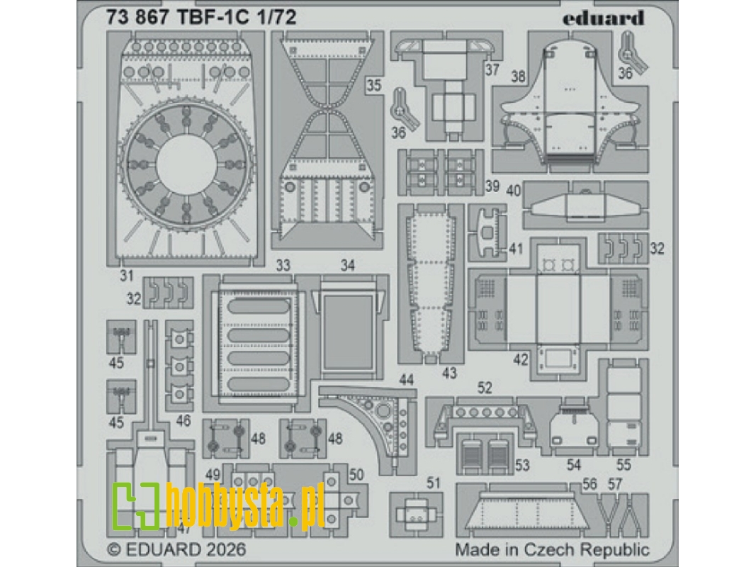 Grumman Tbf-1 C - Pe Set (For Hobby Boss Kits) - image 1
