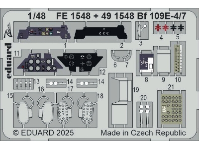 Messerschmitt Bf-109 E-4 / E-7 - Big Ed Set (For Tamiya Kits) - image 2