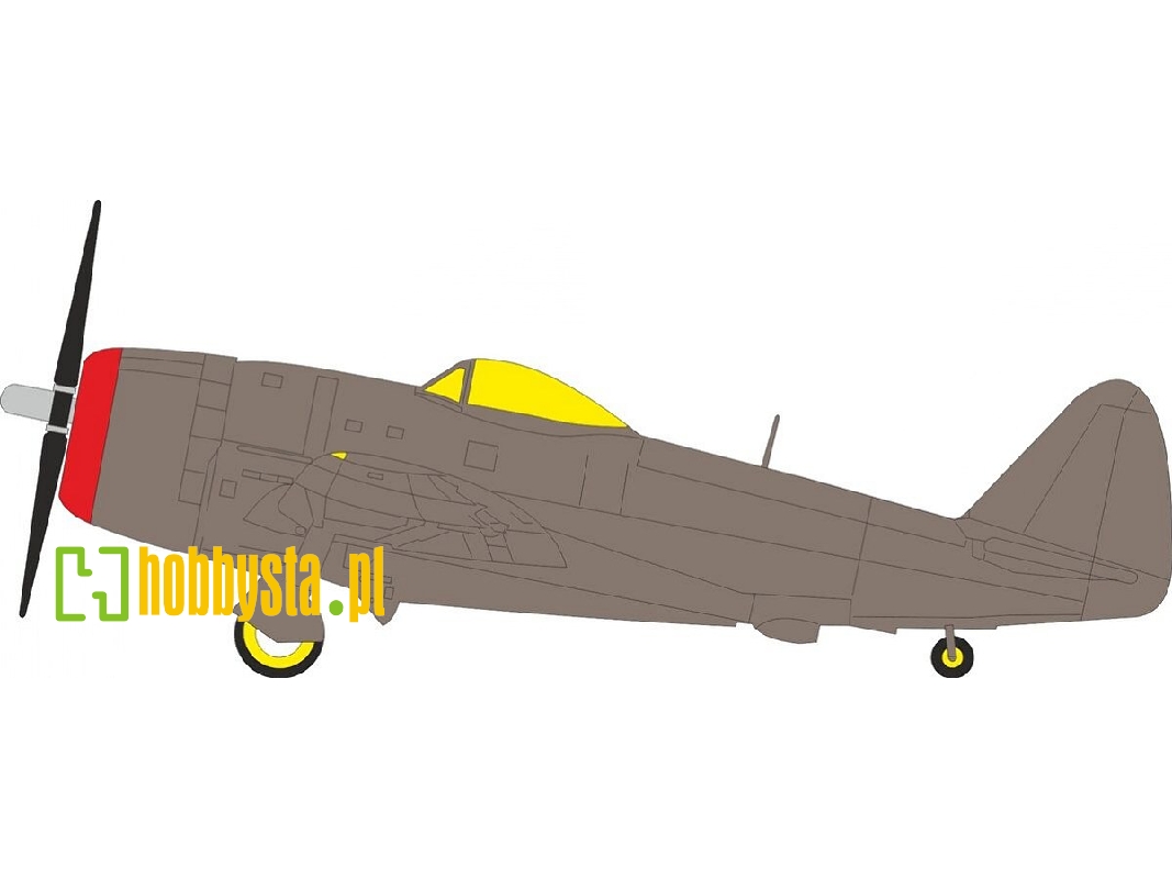 Republic P-47 M Thunderbolt - Tface Paint Mask Set (For Miniart Kits) - image 1