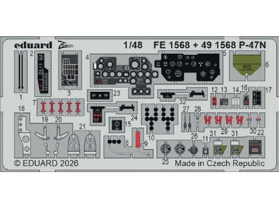 Republic P-47 N Thunderbolt - Cockpit Pe Zoom Set (For Miniart Kits) - image 1