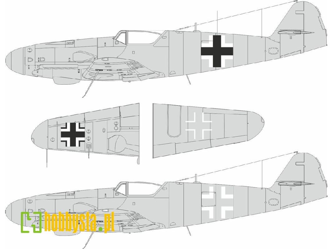 Messerschmitt Bf-109 G-5 / G-6 - National Insignia (For Airfix Kits) - image 1