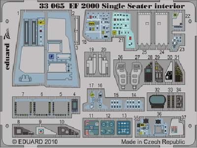 EF 2000 Single Seater interior S. A. 1/32 - Revell - image 1