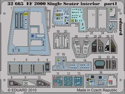 EF 2000 Single Seater interior S. A. 1/32 - Revell - image 2