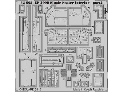 EF 2000 Single Seater interior S. A. 1/32 - Revell - image 3