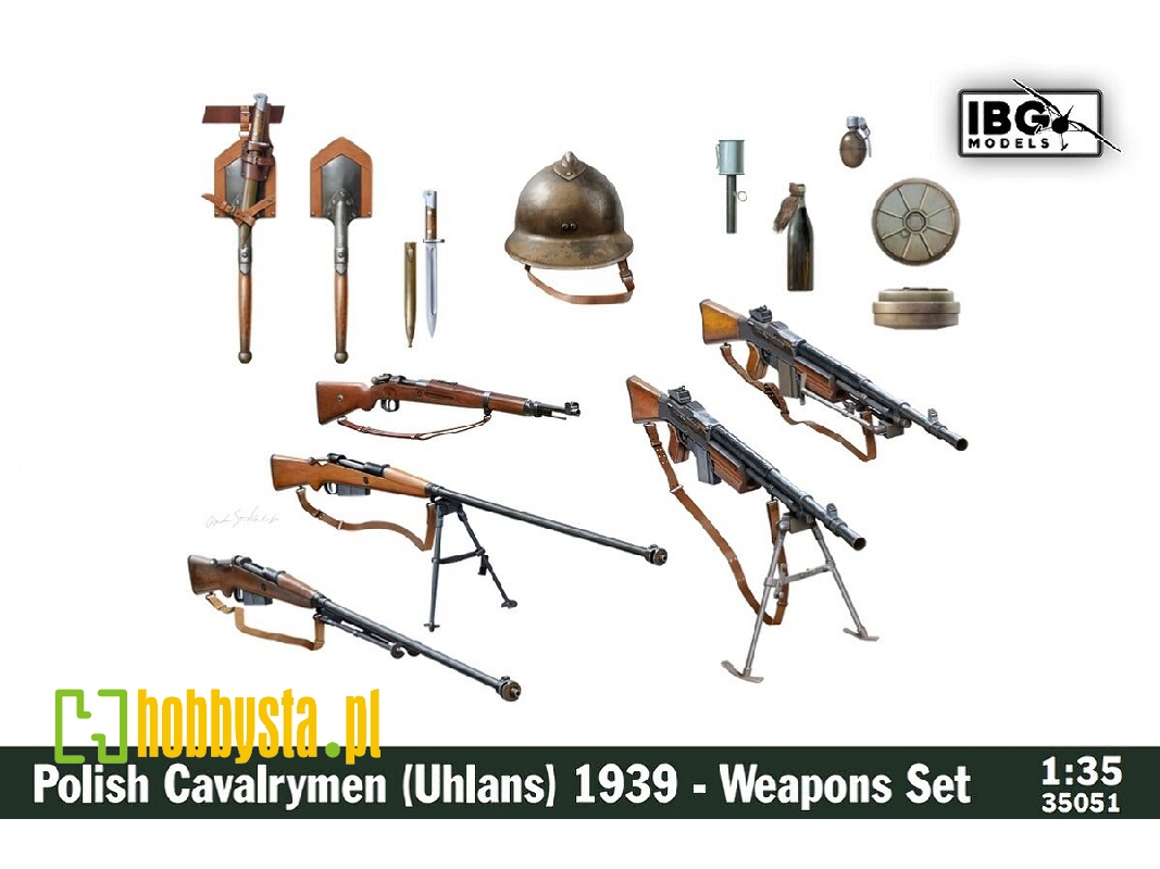 Polish Cavalrymen (Uhlans) 1939 - Weapons Set - image 1