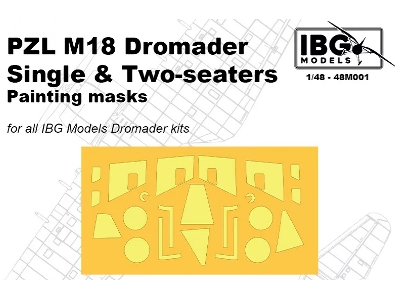Pzl M18 Dromader - Painting Masks Set (For Ibg Kits) - image 1