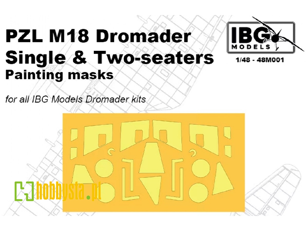 Pzl M18 Dromader - Painting Masks Set (For Ibg Kits) - image 1