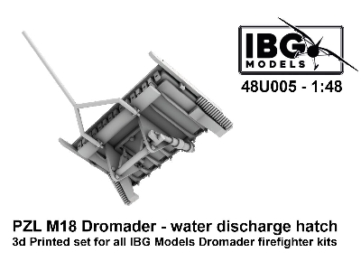 Pzl M18 Dromader - Water Discharge Hatch (For Ibg Kits / 3d-printed) - image 1