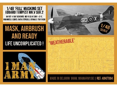 Hawker Tempest Mk.V Series 2 - Full Masking Set (For Eduard Kits) - image 1