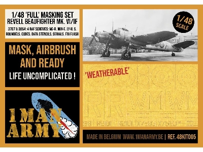 Bristol Beaufighter Mk.Vi / Mk.If - Full Masking Set (For Revell Kits) - image 1