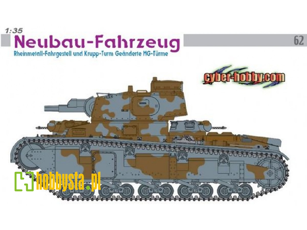 Neubau-fahrzeug Rheinmetall-fahrgestell Und Krupp-turm Geanderte Mg-turme - image 1