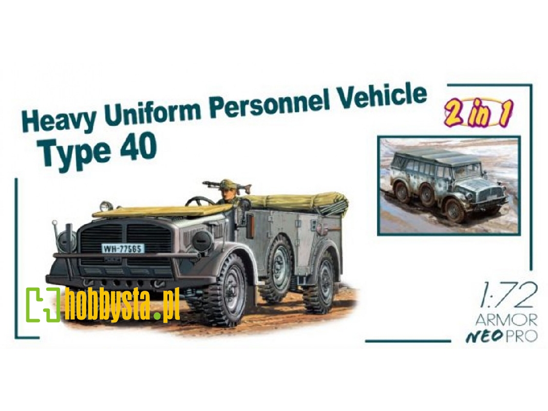 Heavy Uniform Personnel Vehicle Type 40 With 3d-printing Parts (New) - image 1