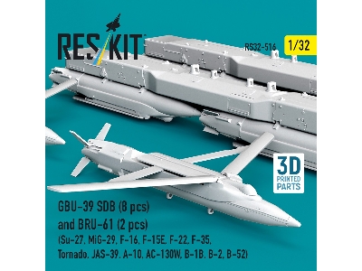 Gbu-39 Sdb (8 Pcs) And Bru-61 (2 Pcs / 3-d Printed) - image 2