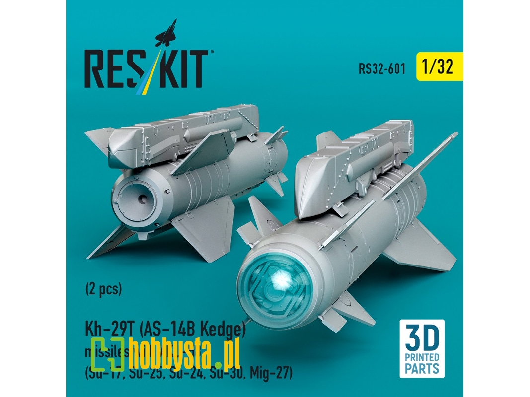 Kh-29t (As-14b Kedge) Missiles With Aku-58 (2 Pcs / 3-d Printed) - image 1