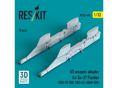 Us Weapon Adapter For Su-27 Flanker (2 Pcs / 3-d Printed) - image 1