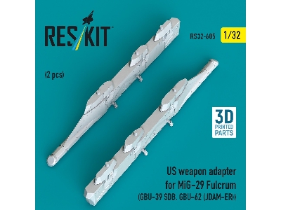 Us Weapon Adapter For Mig-29 Fulcrum (2 Pcs / 3-d Printed) - image 1
