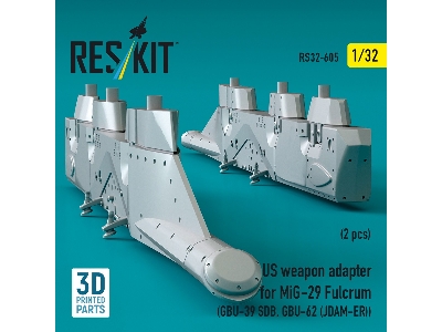 Us Weapon Adapter For Mig-29 Fulcrum (2 Pcs / 3-d Printed) - image 2