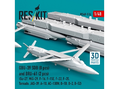 Gbu-39 Sdb (8 Pcs) And Bru-61 (2 Pcs / 3-d Printed) - image 1